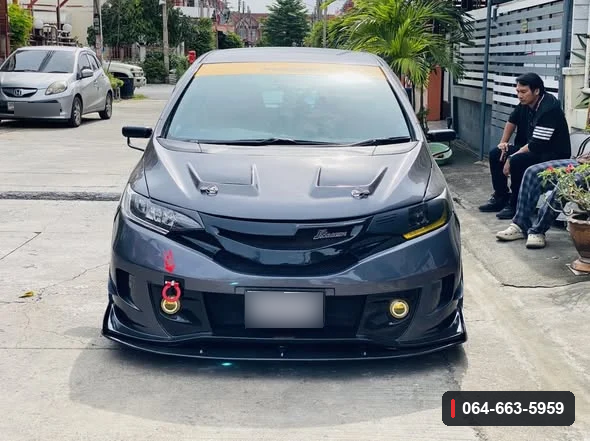 ภาพลิ้นต่อกันชนหน้า Honda Jazz GK หลังติดตั้ง