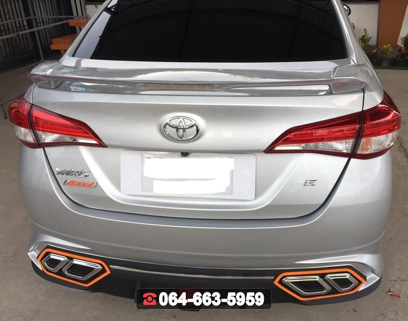 ชุดแต่ง TOYOTA YARIS ATIV สปอยเลอร์ ATIV ยกมีไฟ RiderM ภาพ 4