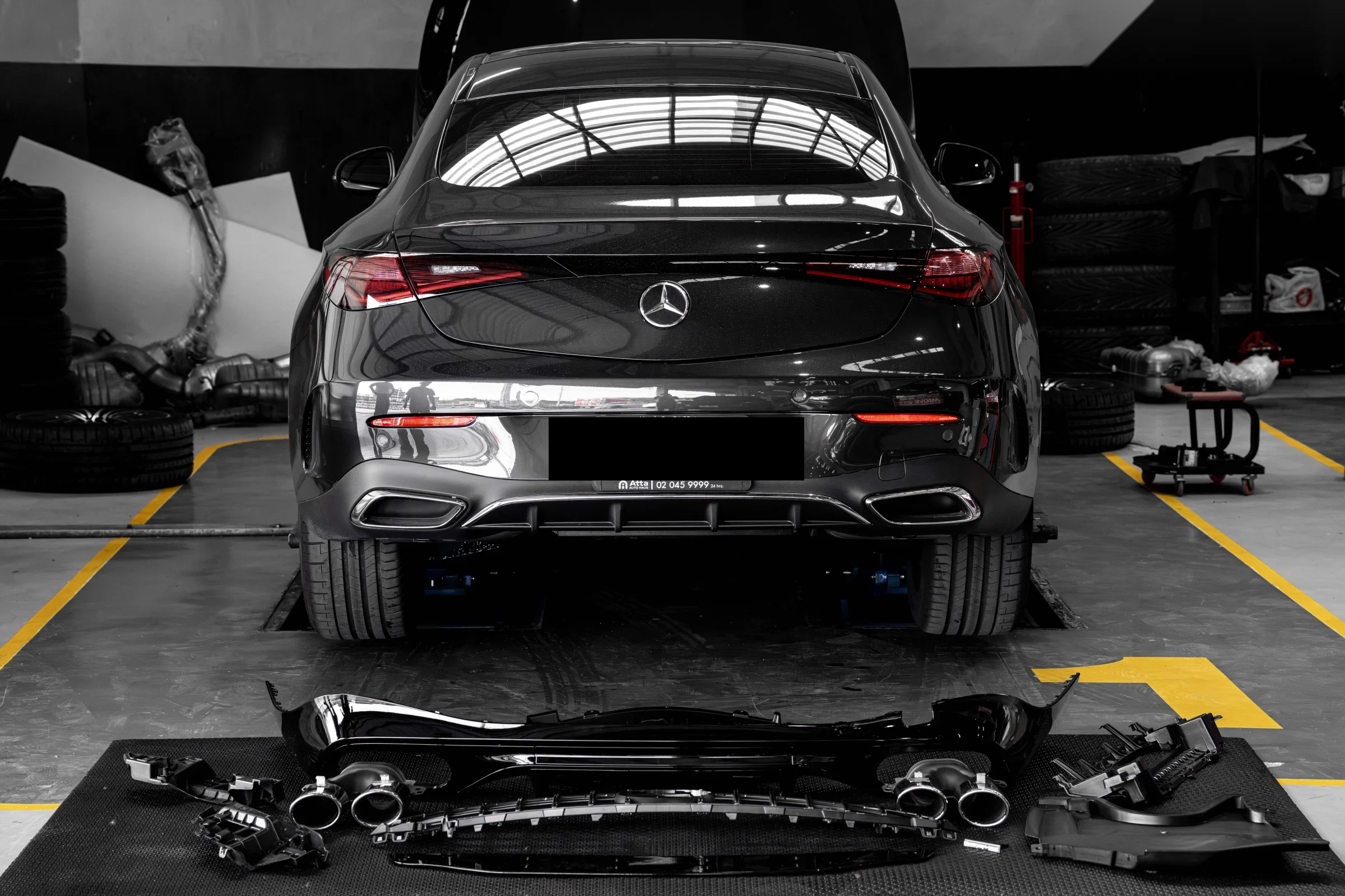 ชุดแต่ง MERCEDES BENZ CLE Mercedes-Benz CLE300 x Front กระจังหน้า GT x ดิฟฟิวเซอร์หลัง x Exhaust Tips Prodrive Shop ภาพ 11