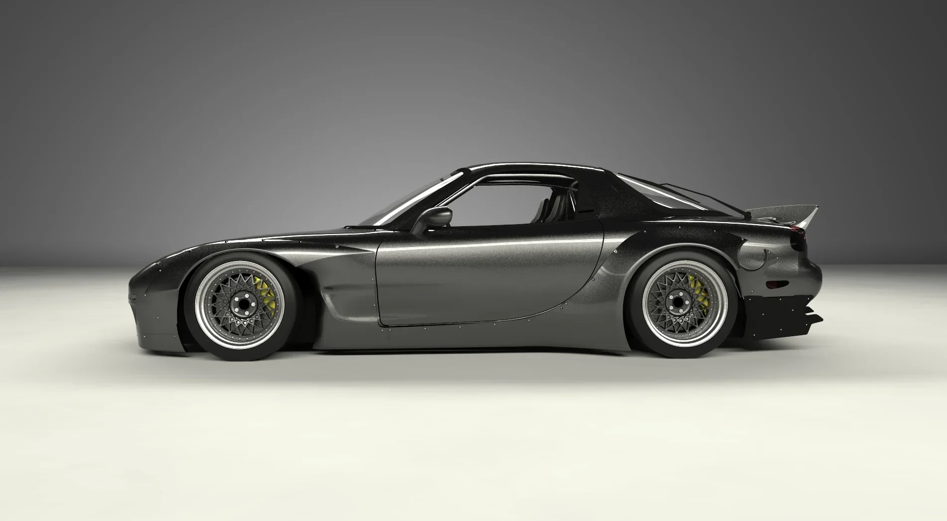 สเกิร์ตข้าง (ชิ้นแยก) - V1.0 MAZDA RX-7 [FD3S] Rocket Bunny Racing ภาพสินค้าที่เลือก