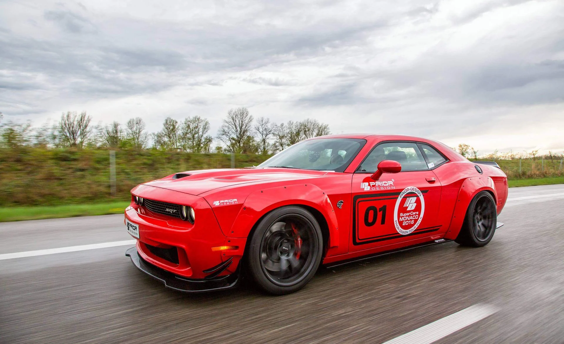 ชุดโป่งซุ้มล้อหน้า 4 ชิ้น PD900HC Prior Design DODGE Challenger ภาพสินค้าที่เลือก