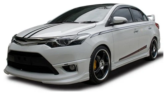 ชุดแต่ง VIOS 2014 – S2 ภาพรถเต็มคันมุมหน้าจากต้นทาง S-Sporty