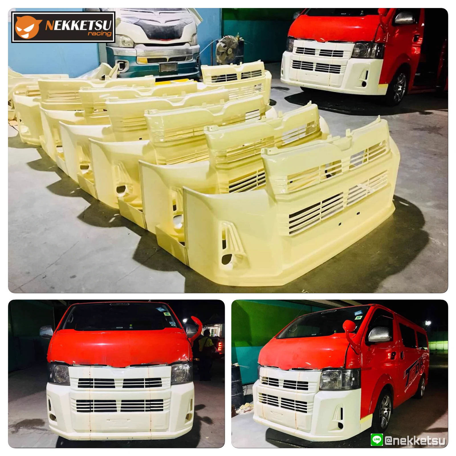 รูปชุดแต่ง ชุดแต่ง TOYOTA Commuter รถตู้ 2005 2018 เก่า เป็น 2019 ภาพที่ 5