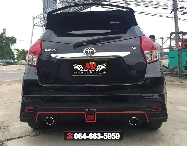 ชุดแต่ง TOYOTA YARIS สปอยเลอร์ Yaris 2014 RS RiderM ภาพ 2