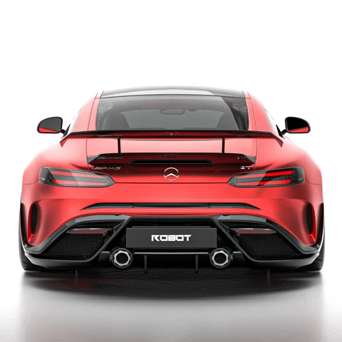 กันชนหลัง FRP พร้อมดิฟฟิวเซอร์คาร์บอน Robot AMG GT C190 ภาพสินค้า 3