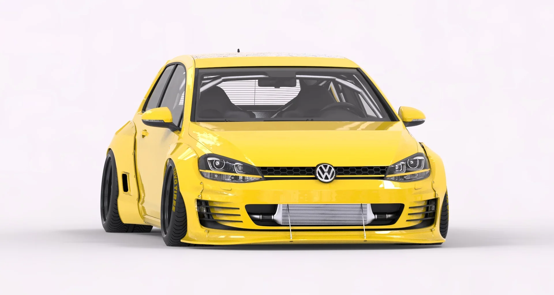 ก้านค้ำลิ้นหรือสปลิตเตอร์หน้า Front Lip Stay Bars (only) - V1.0 VOLKSWAGEN Golf MK7 GTI Pandem ภาพสินค้าที่เลือก