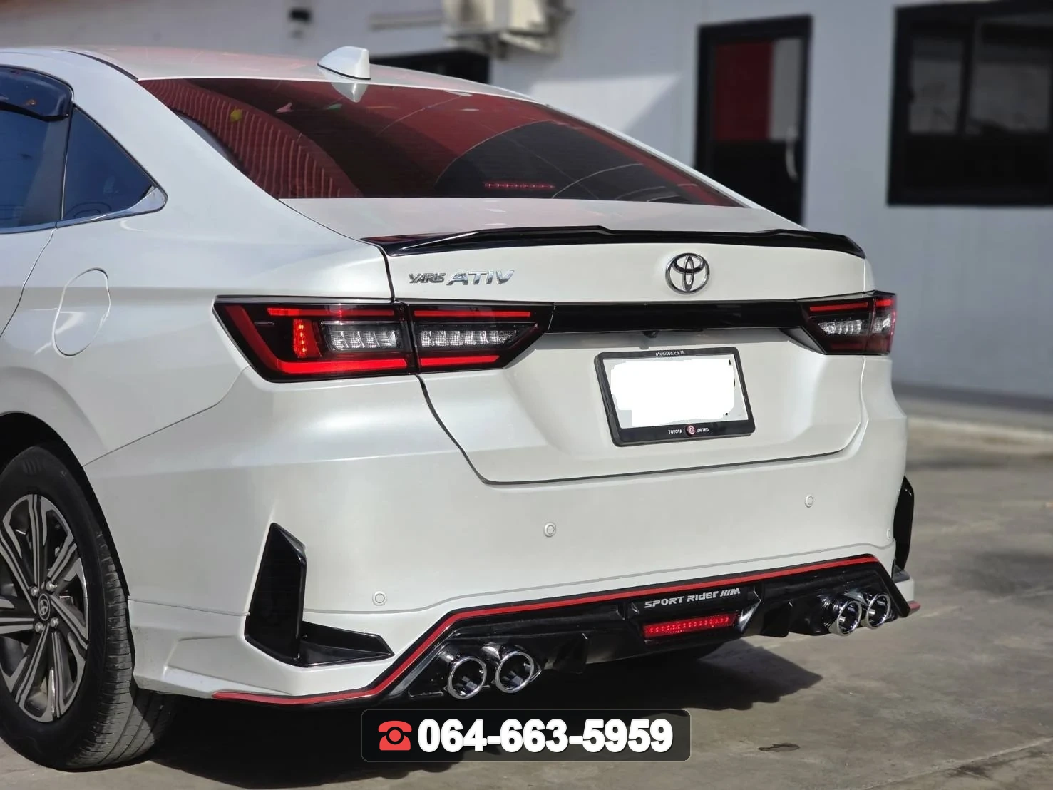 ชุดแต่ง TOYOTA Yaris Ativ 2023 V.1 ท่อกลม RiderM ภาพ 6
