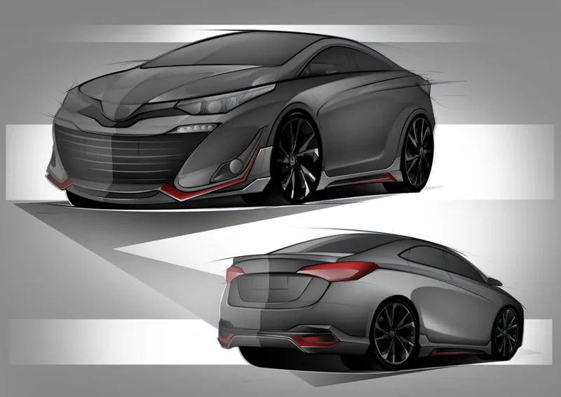 ชุดแต่ง YARIS ATIV 4ประตู และ 5ประตู bodykits - TOYOTA YARIS SEDAN ATIV BODY KITS ชุดแต่งรถ ภาพ 17