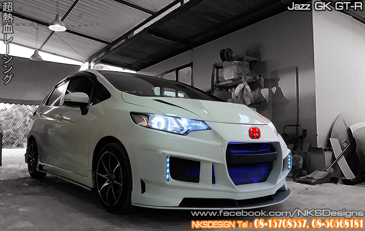 รูปชุดแต่ง ชุดแต่ง Honda Jazz GK 2014 2019 GTR ภาพที่ 8