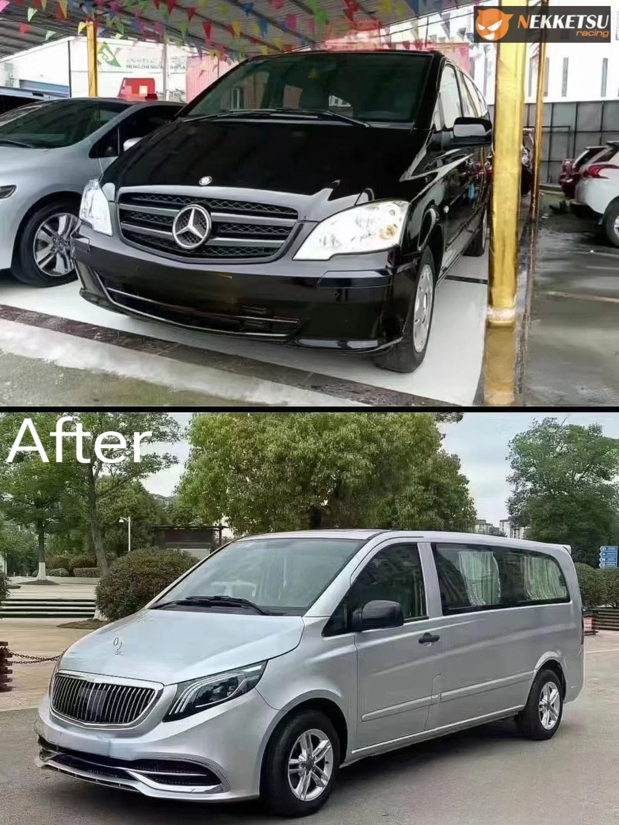 รูปชุดแต่ง ชุดแต่ง Mercedes-Benz V Class Vitto W639 2012 2015 เป็นปี 2023 Maybach ภาพที่ 4