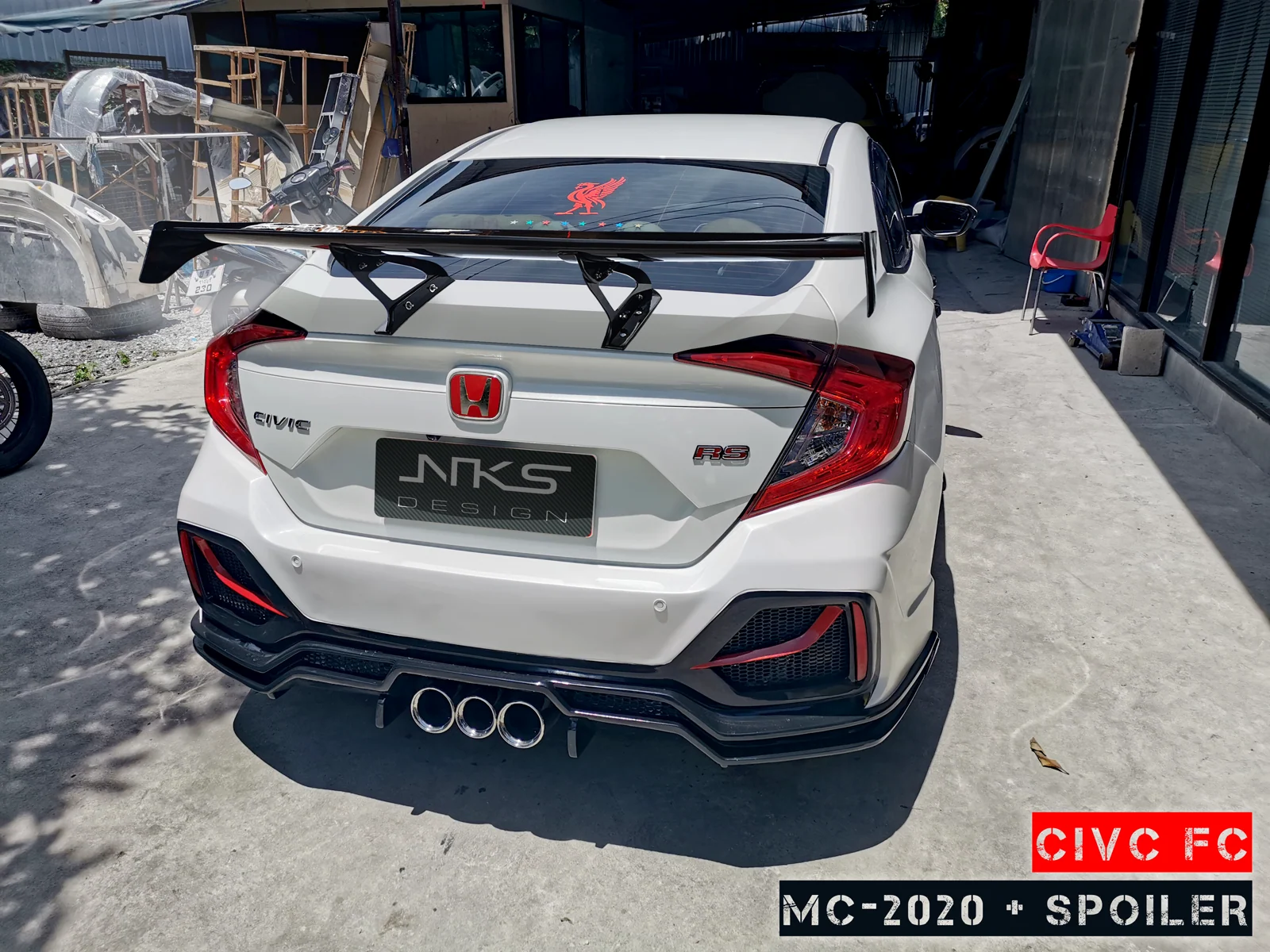 รูปชุดแต่ง ชุดแต่ง Honda Civic FC 16 21 Type MC 2022 ไม่ใส่โป่งเย็บ ภาพที่ 17