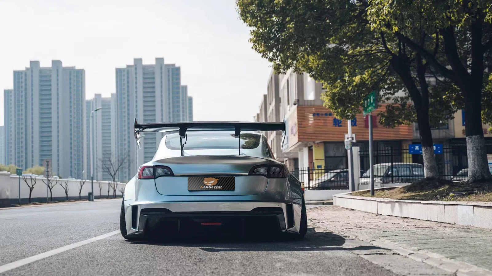รูปชุดแต่ง ชุดแต่ง Tesla Model 3 widebody ภาพที่ 9