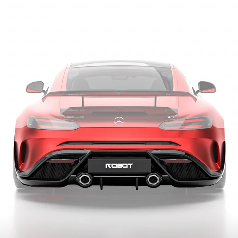 กันชนหลัง FRP พร้อมดิฟฟิวเซอร์คาร์บอน Robot AMG GT C190 ภาพสินค้า 4