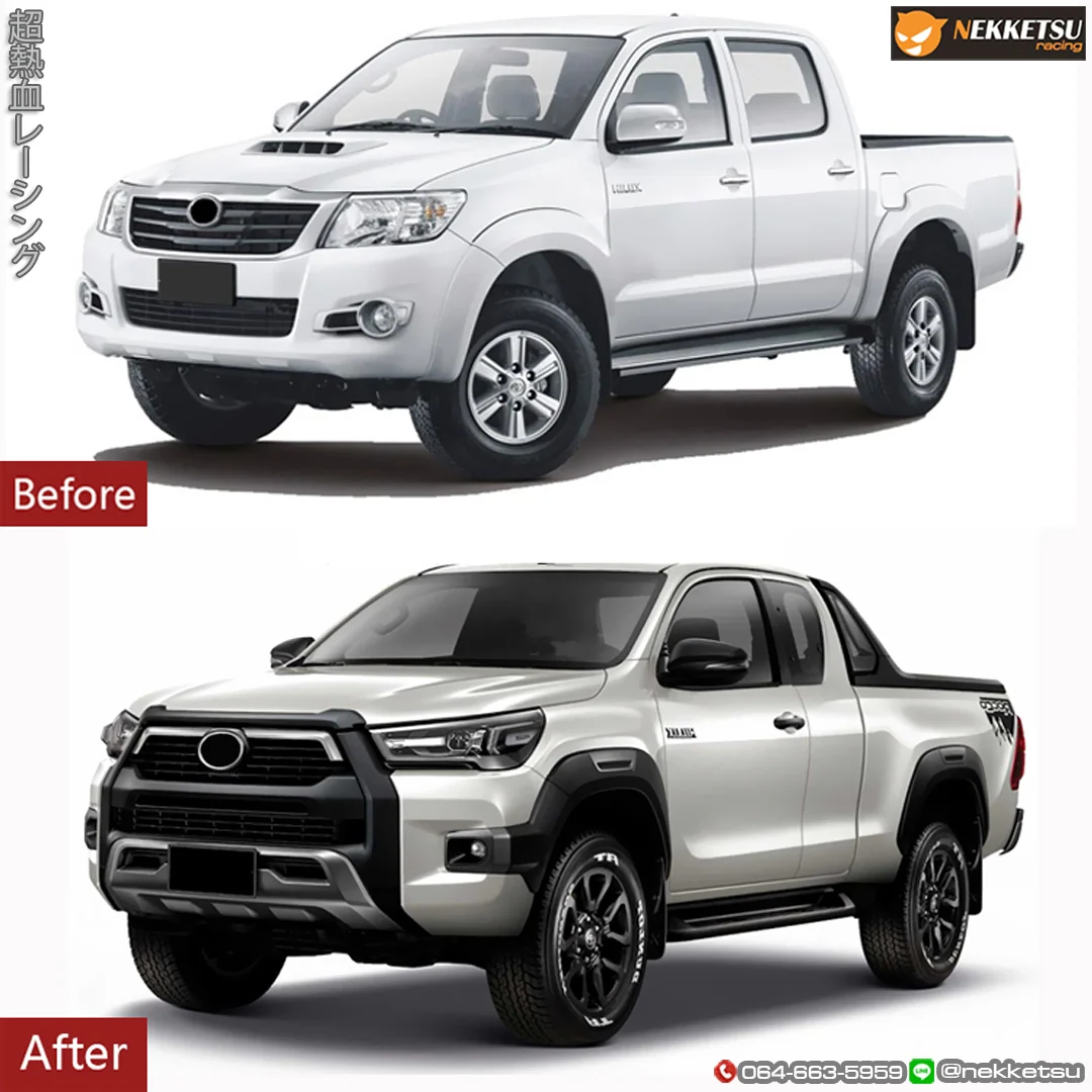 ชุดแต่ง Toyota Hilux Vigo 2008 2014 Vigo to Rocco 2021