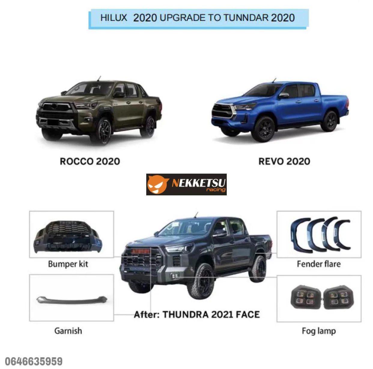 รูปชุดแต่ง ชุดแต่ง Toyota Hilux Revo 2020 2024 TUNDRA ภาพที่ 3