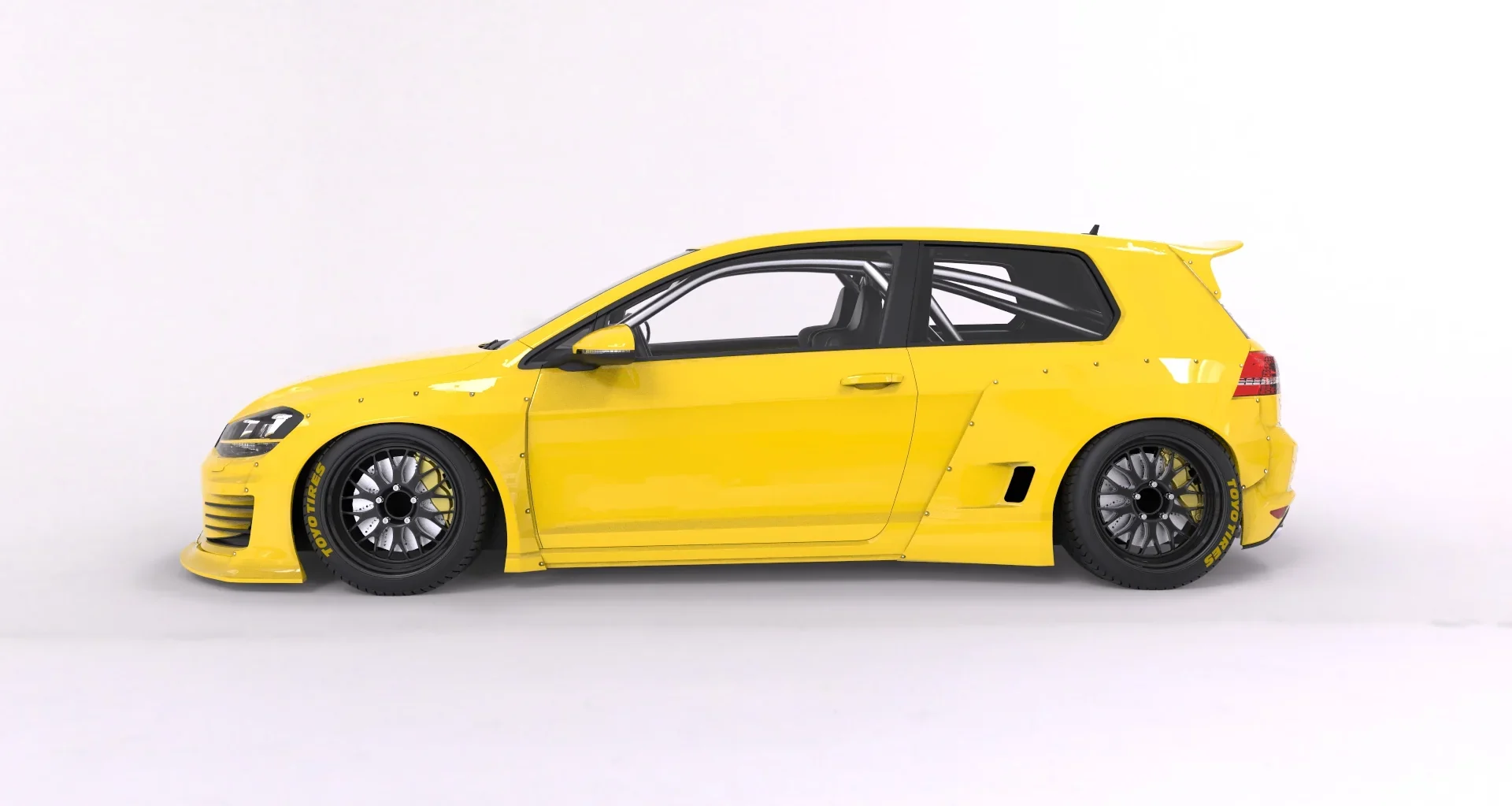 โป่งซุ้มล้อหน้า - 70mm (ชิ้นแยก) - V1.0 VOLKSWAGEN Golf MK7 GTI Pandem ภาพสินค้าที่เลือก