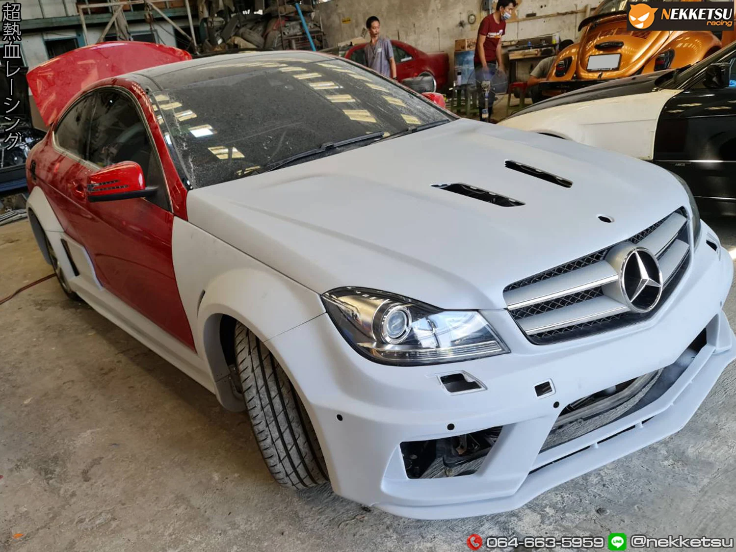 รูปชุดแต่ง ชุดแต่ง Mercedes-Benz C Class W204 2010 2014 C63 AMG ภาพที่ 2