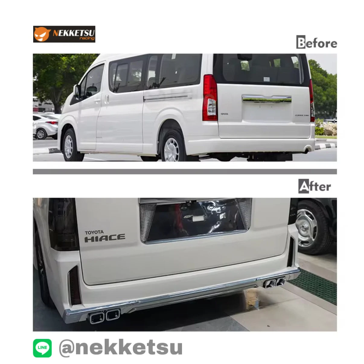รูปชุดแต่ง ชุดแต่ง TOYOTA Commuter รถตู้ 2019 2025 หน้าAlphard 40 ภาพที่ 4