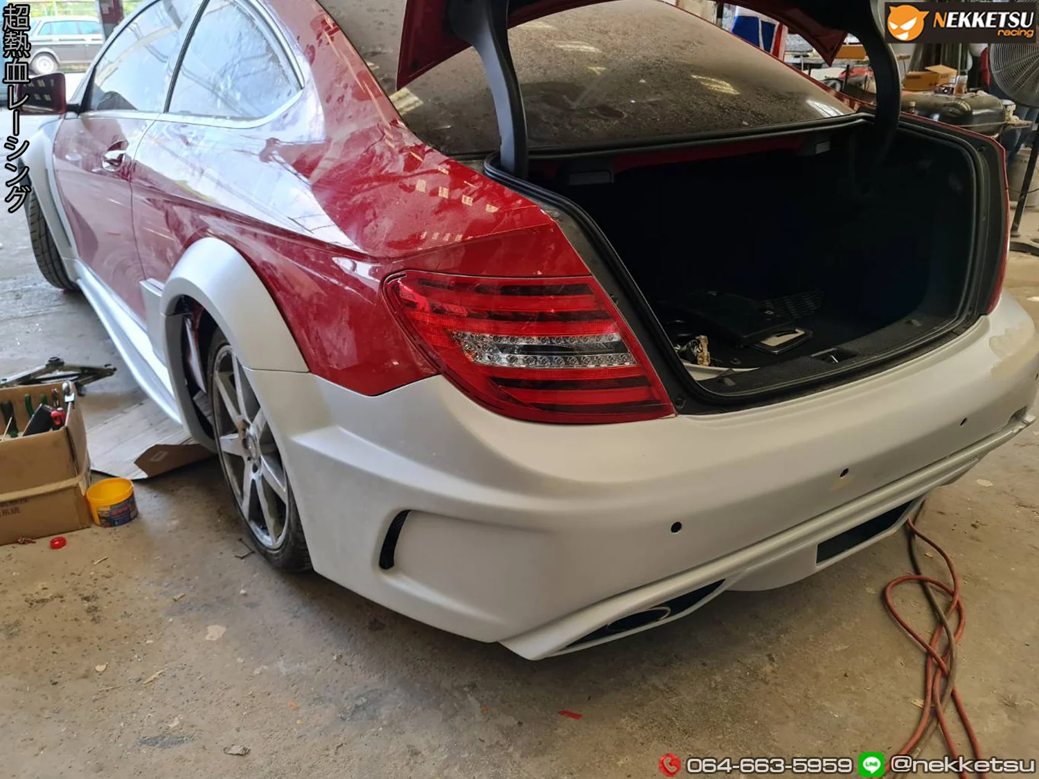 รูปชุดแต่ง ชุดแต่ง Mercedes-Benz C Class W204 2010 2014 C63 AMG ภาพที่ 4