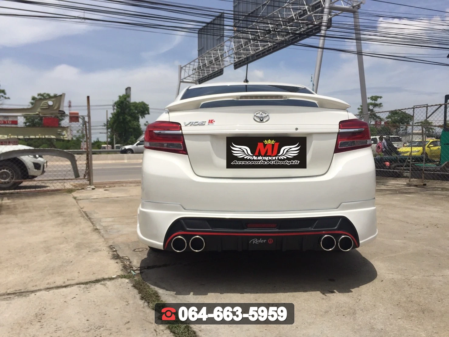 ชุดแต่ง TOYOTA Vios 2017 Rider RiderM ภาพ 3