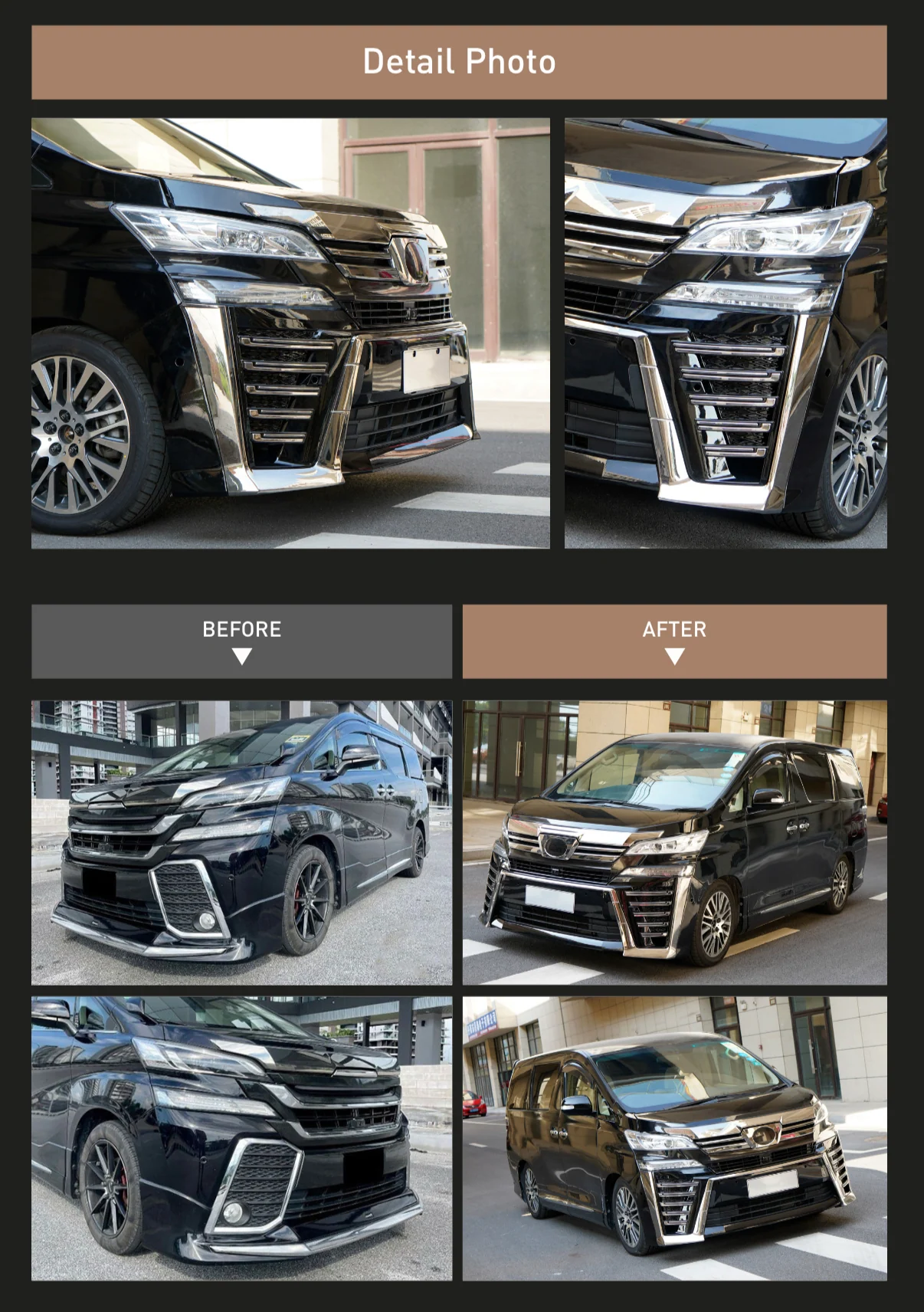 รูปชุดแต่ง ชุดแต่ง Toyota Vellfire30 2015 2017 Vellfire 2019 ภาพที่ 7