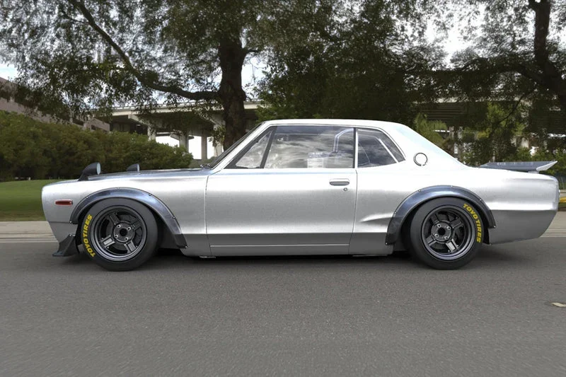 โป่งซุ้มล้อ Over Fenders [Front & Rear] [FRP] (only) - V1.0 NISSAN Hakosuka Skyline 2000 GT-R KPGC-10 Pandem ภาพสินค้าที่เลือก