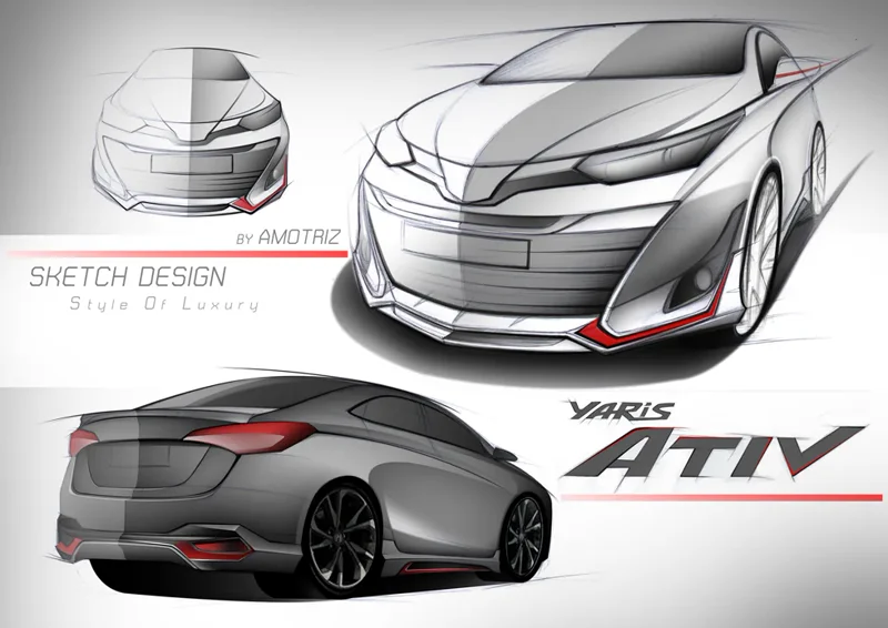 ชุดแต่ง YARIS ATIV 4ประตู และ 5ประตู bodykits - TOYOTA YARIS SEDAN ATIV BODY KITS ชุดแต่งรถ ภาพ 15