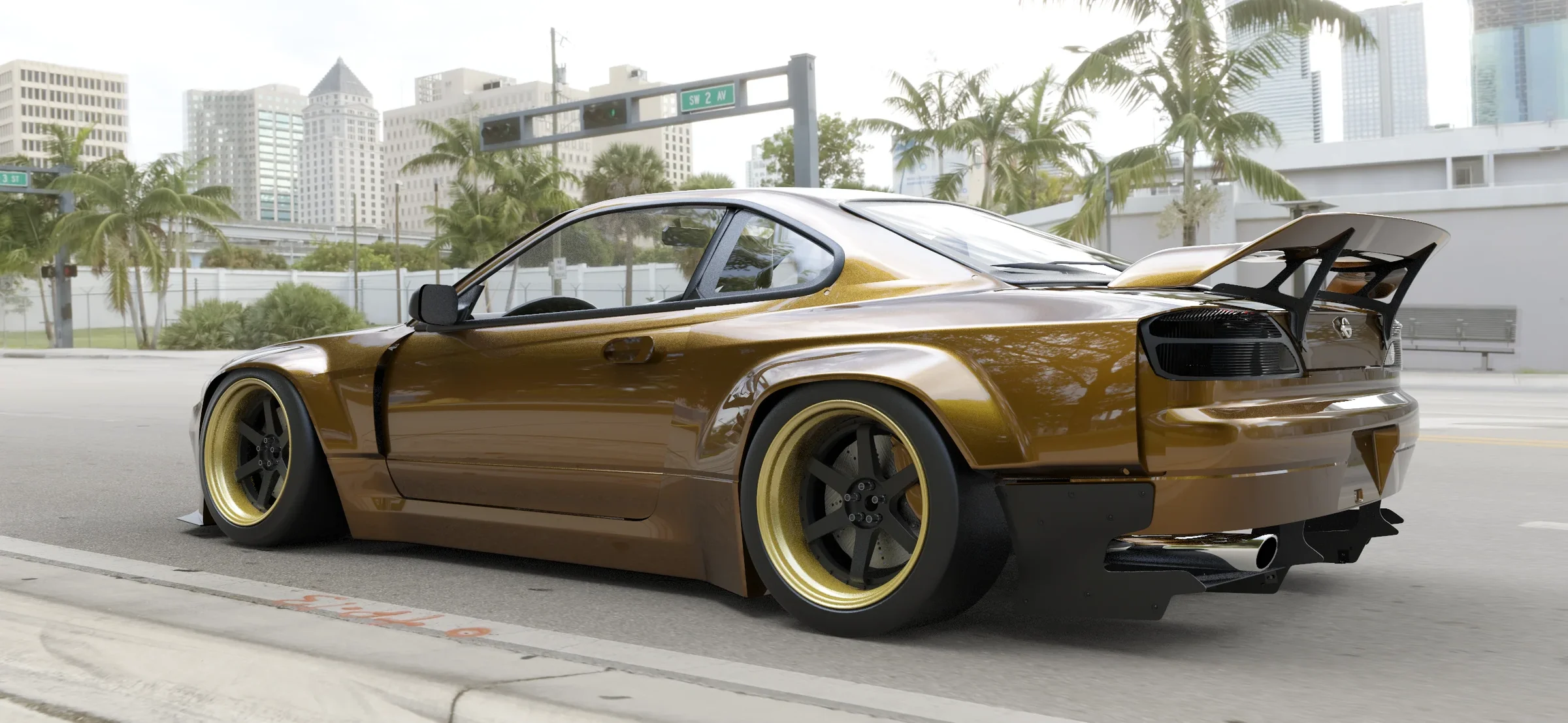 สเกิร์ตข้าง Pandem NISSAN SILVIA S15 V2.0 ภาพสินค้าที่เลือก