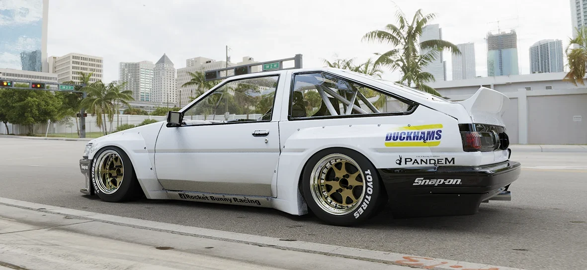 [ตัวเลือกเสริม] สปอยเลอร์ทรง Duck Tail (ชิ้นแยก) - V2.0 Toyota Corolla Levin AE86 Pandem ภาพสินค้าที่เลือก