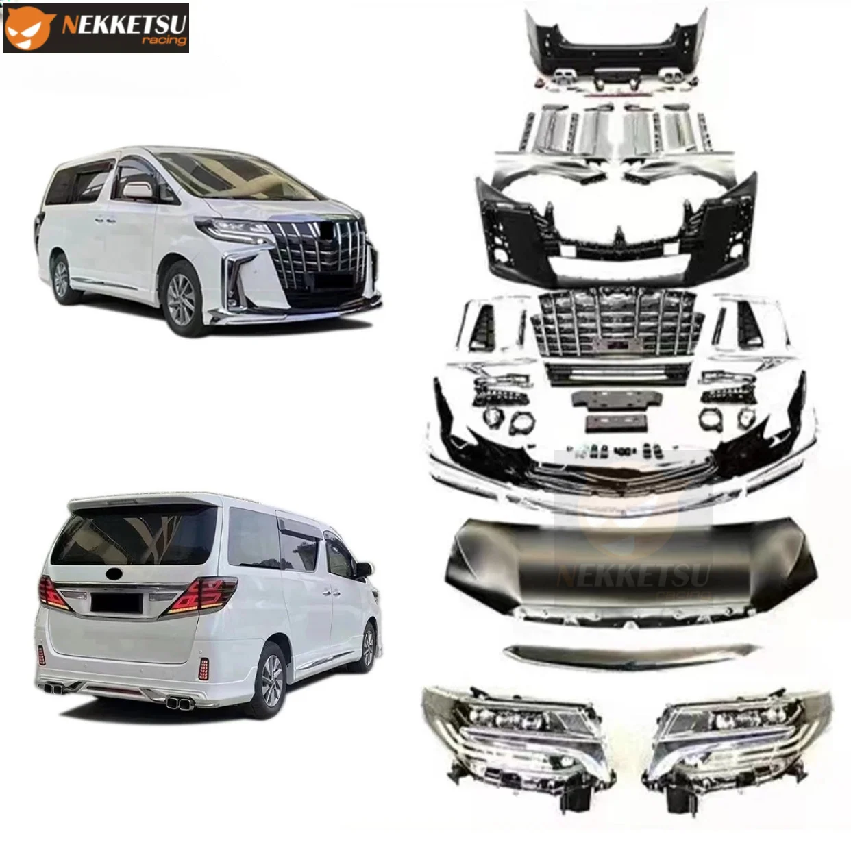 รูปชุดแต่ง ชุดแต่ง Toyota Alphard AH20 2009 2014 แปลงหน้า AH30 ภาพที่ 2