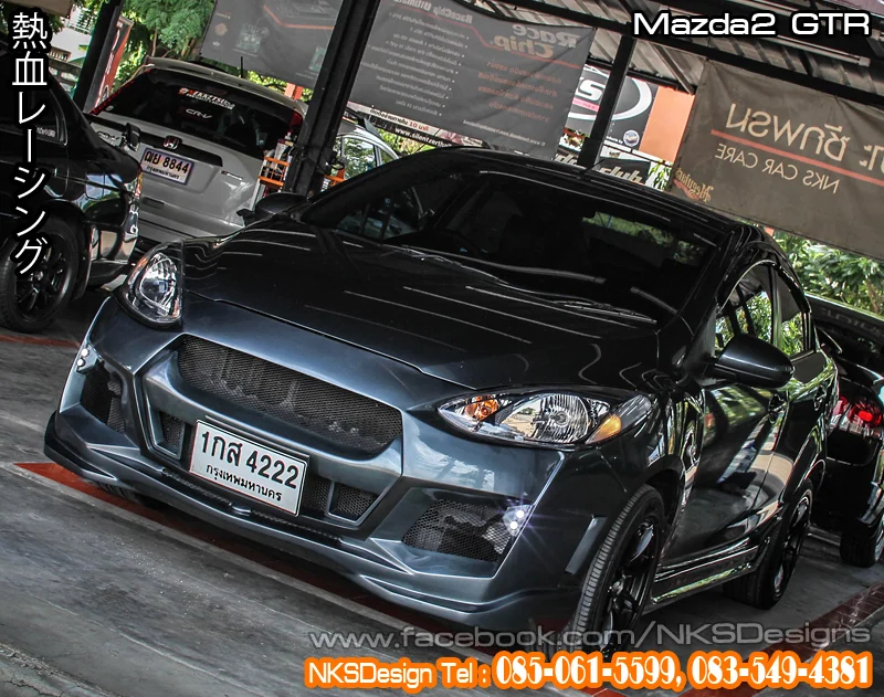 รูปชุดแต่ง ชุดแต่ง Mazda Mazda2 2009 2014 GTR 4 ประตู ภาพที่ 8