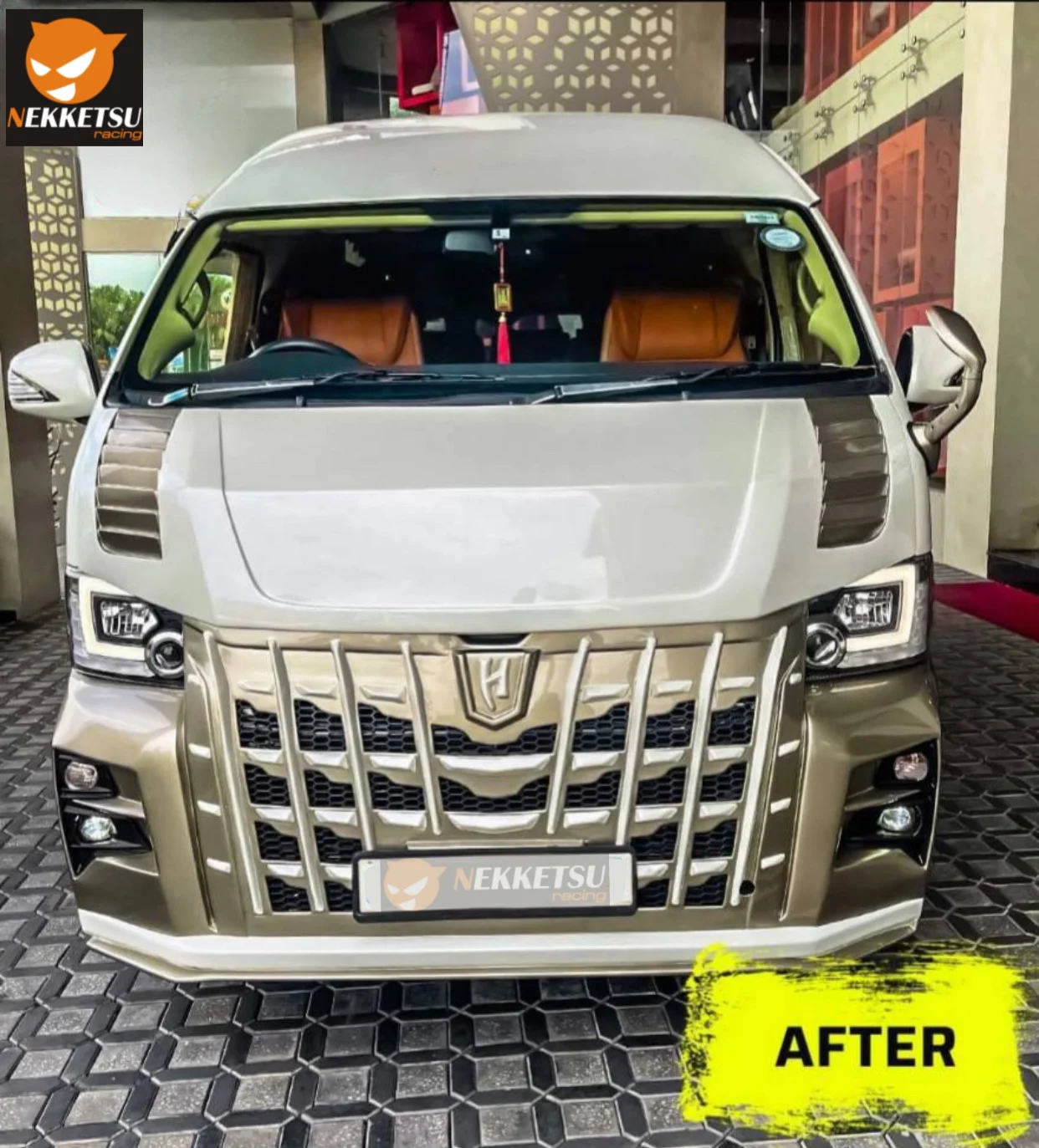 ชุดแต่ง TOYOTA Commuter รถตู้ 2005 2018 Commuter หน้า Alphard TH