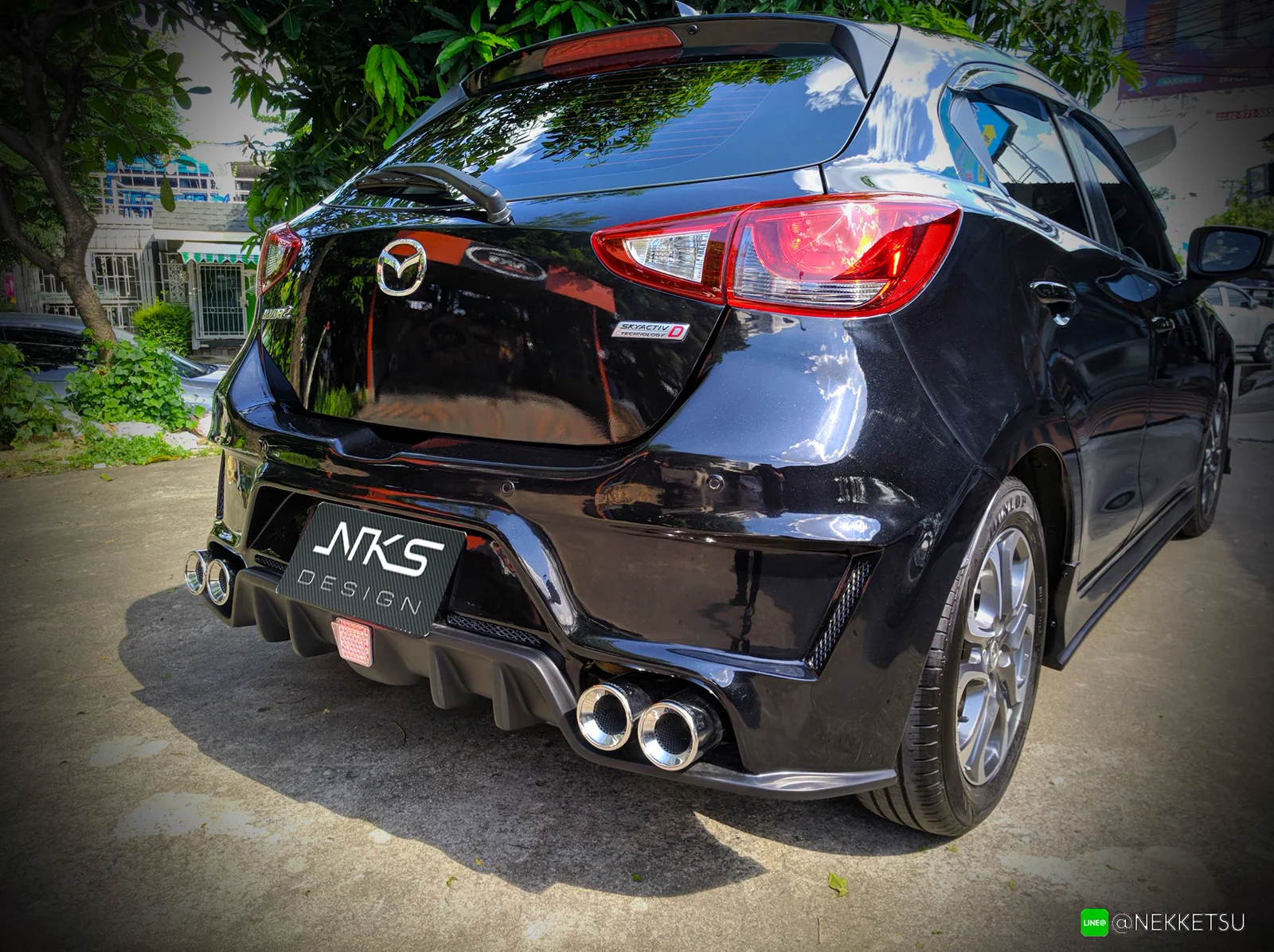 รูปชุดแต่ง ชุดแต่ง Mazda Mazda2 2015 2018 skyactiv GTR ภาพที่ 6