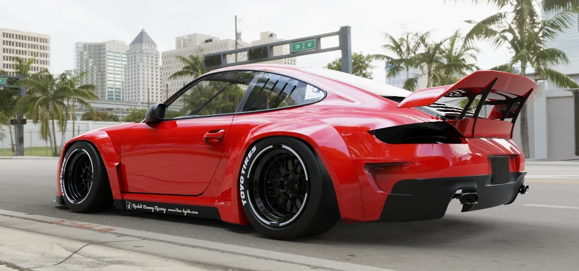 โป่งซุ้มล้อหลัง - 70mm (ชิ้นแยก) - V1.0 PORSCHE 997 [Non Turbo] Rocket Bunny Racing ภาพสินค้าที่เลือก