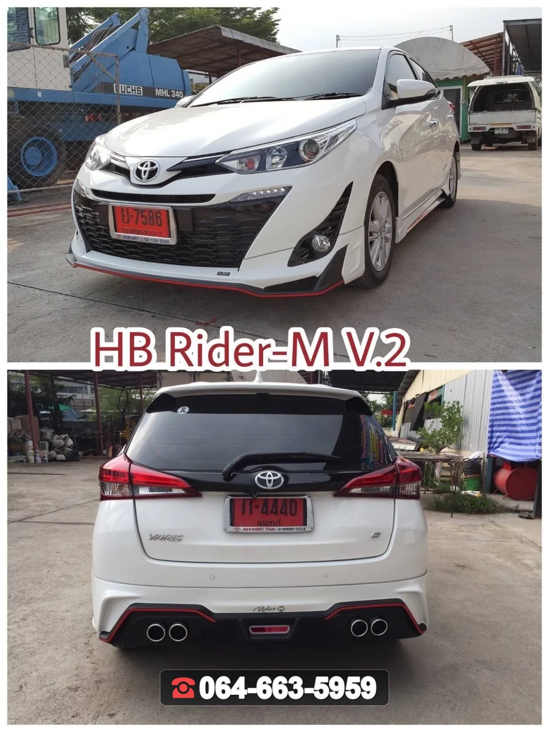 ชุดแต่ง TOYOTA Yaris HB Rider-M V.2 RiderM ภาพ 2