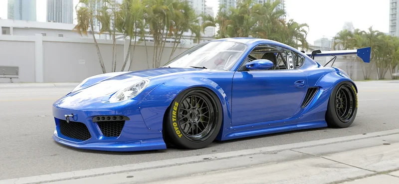 ชุดแต่งไวด์บอดี้ - V2.0 PORSCHE Cayman 987.1 + ปีกหลัง GT Wing Pandem ภาพสินค้าที่เลือก