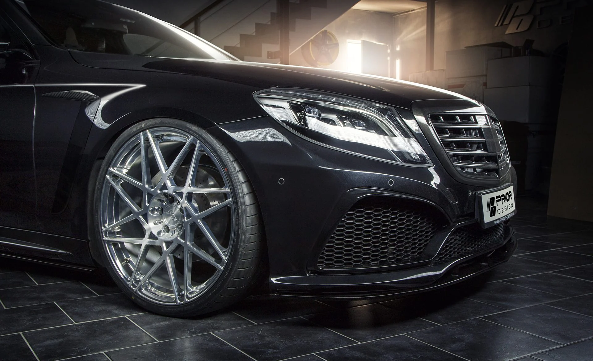 กันชนหน้าพร้อมลิ้นเสริม PD800S Prior Design MERCEDES-BENZ S-Class W222 ภาพสินค้าที่เลือก