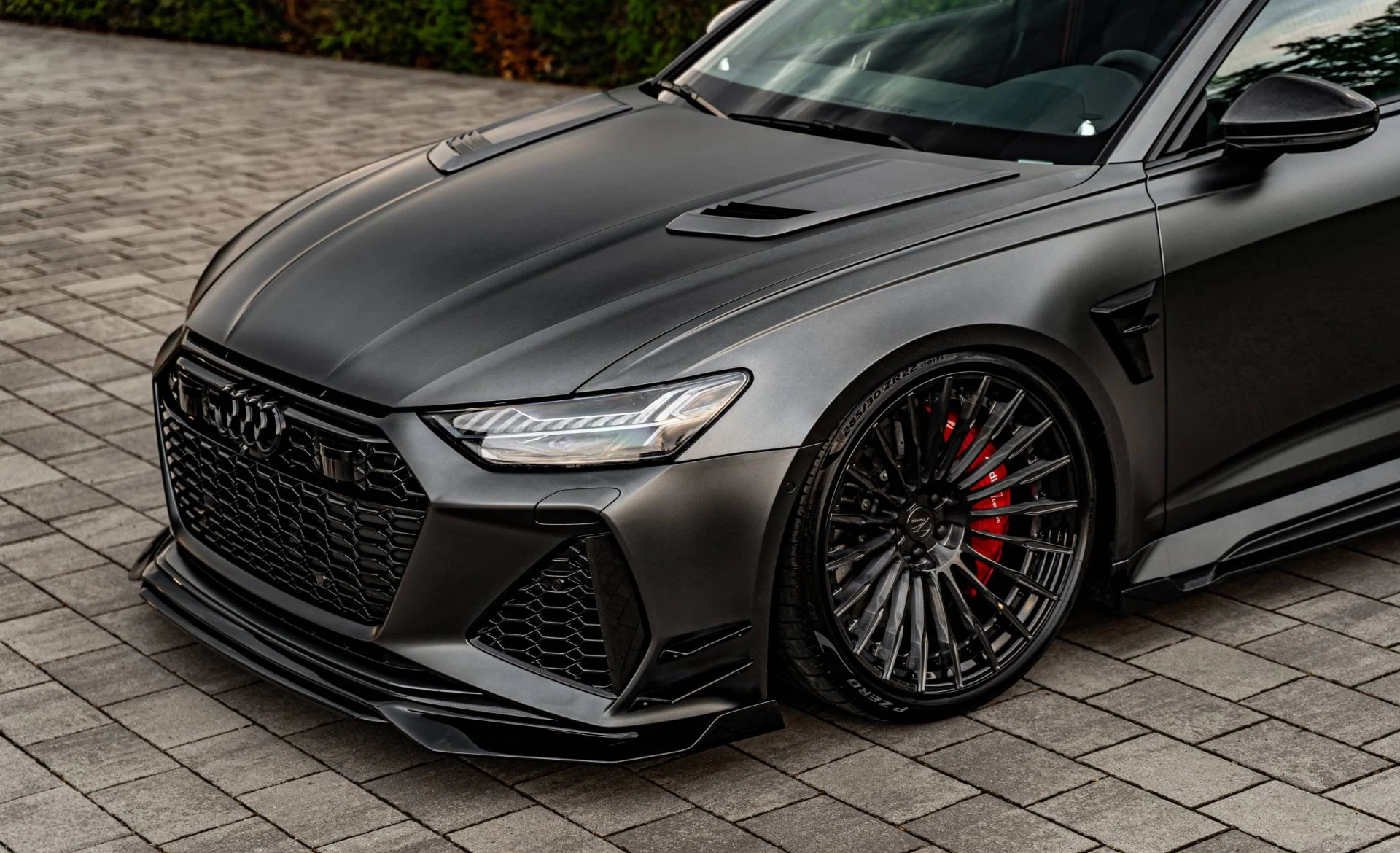 ชิ้นเสริมฝากระโปรงหน้า 2 ชิ้น PD6RS Prior Design AUDI RS6 C8 ภาพสินค้าที่เลือก