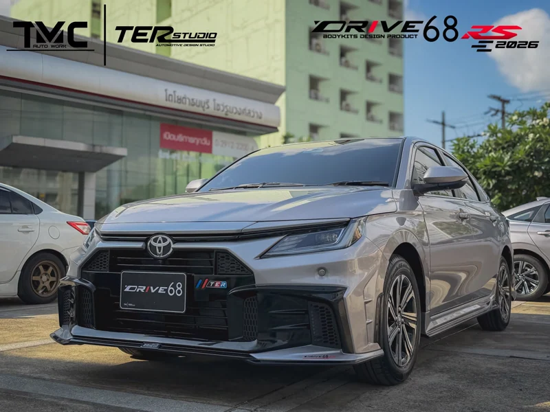 รูปชุดแต่ง ชุดแต่ง Toyota Yaris Ativ 24 26 Drive68 4ประตู Yaris Ativ Drive 68 RS ภาพที่ 1