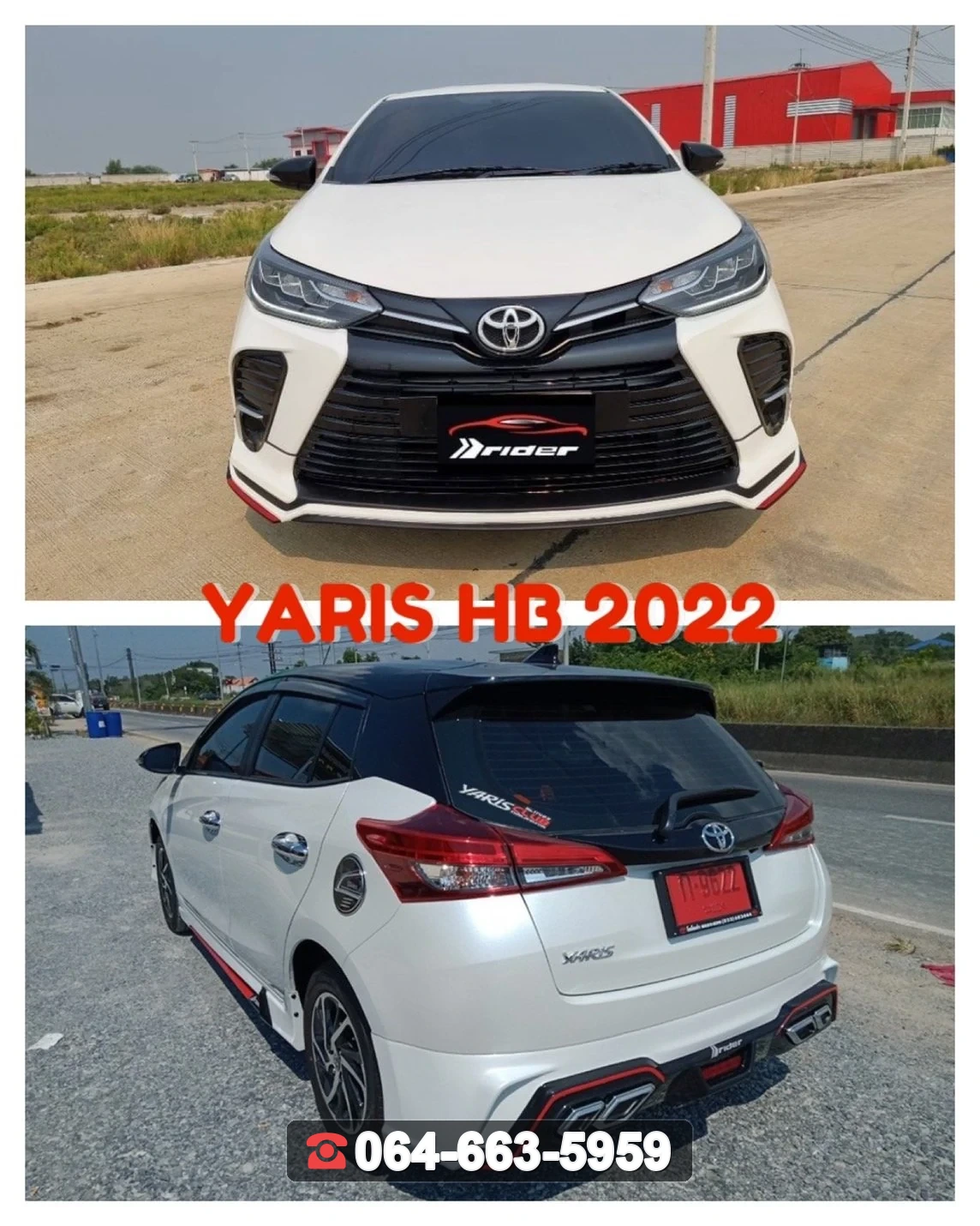 ชุดแต่ง TOYOTA Yaris HB 2022 RiderM ภาพ 2
