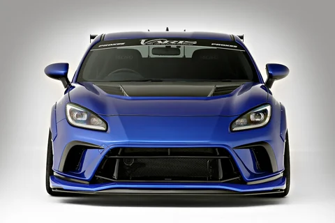 ลิ้นต่อสำหรับกันชนหน้า GR86/BRZ ARISING-2 VARIS VASU-414 — ภาพลิ้นเสริมกันชนหน้า มุมหน้าตรง