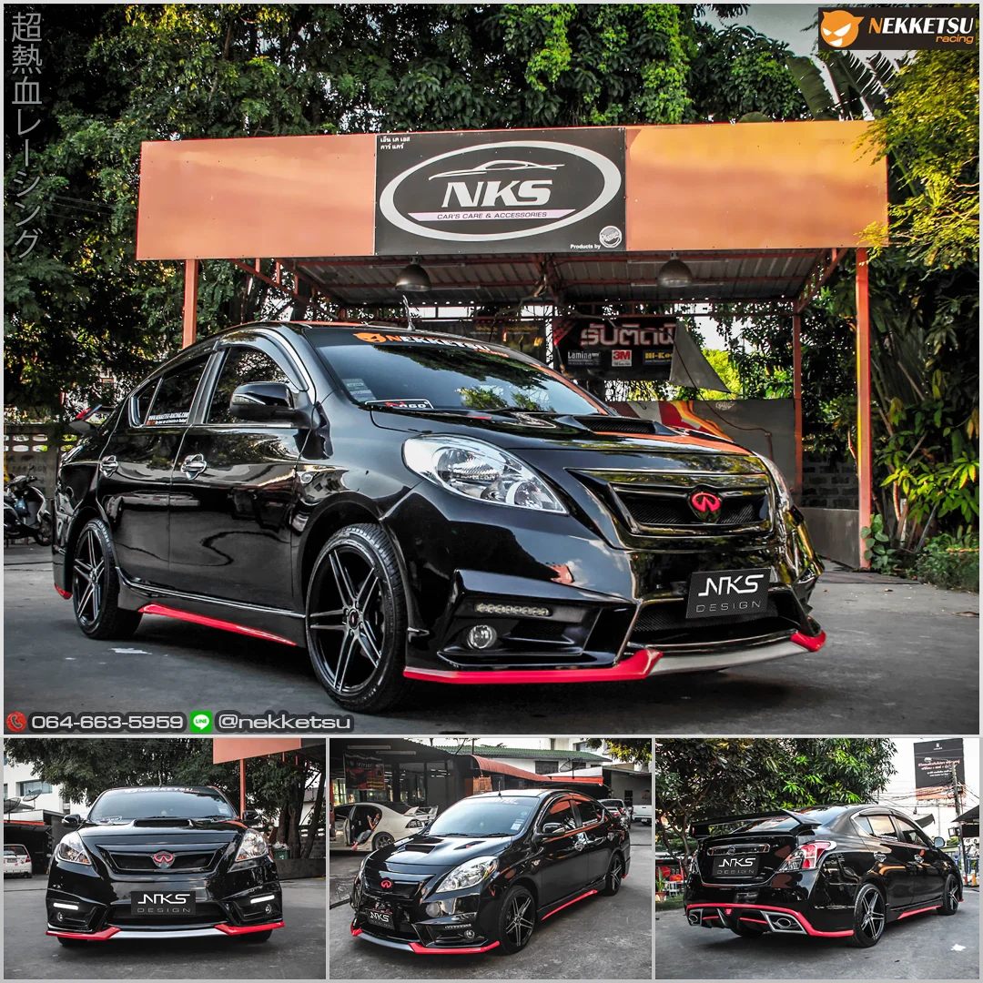 รูปชุดแต่ง ชุดแต่ง Nissan Almera 2008 2018 NKS ภาพที่ 1
