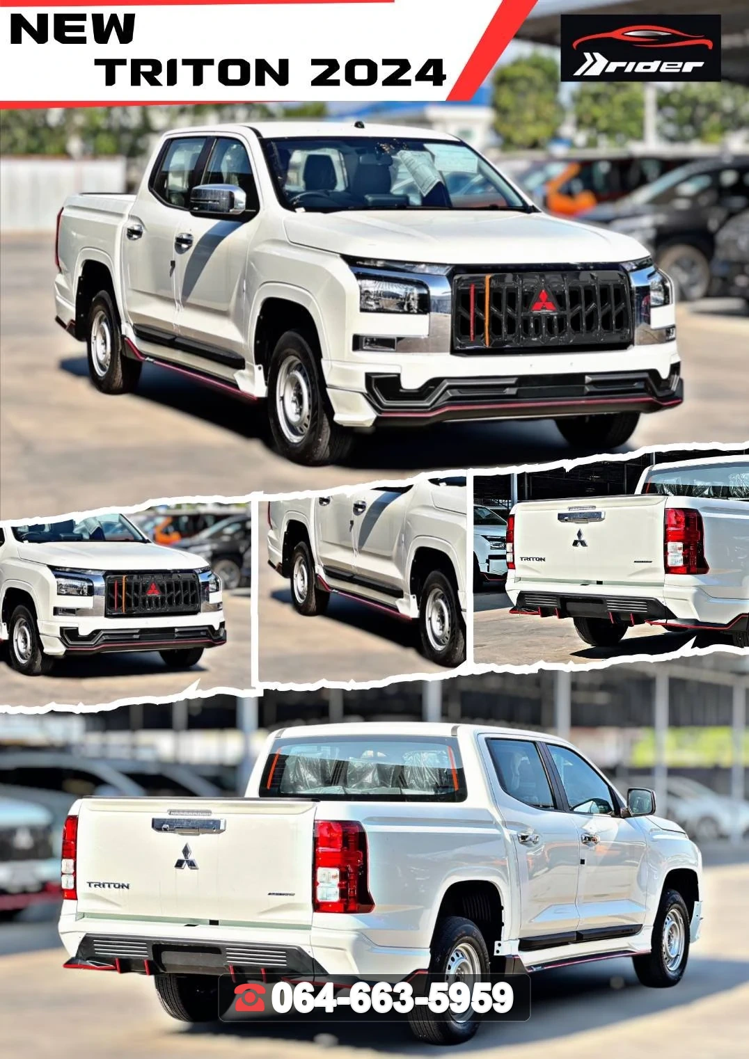 ชุดแต่ง MITSUBISHI Triton'24 4D RiderM ภาพ 2