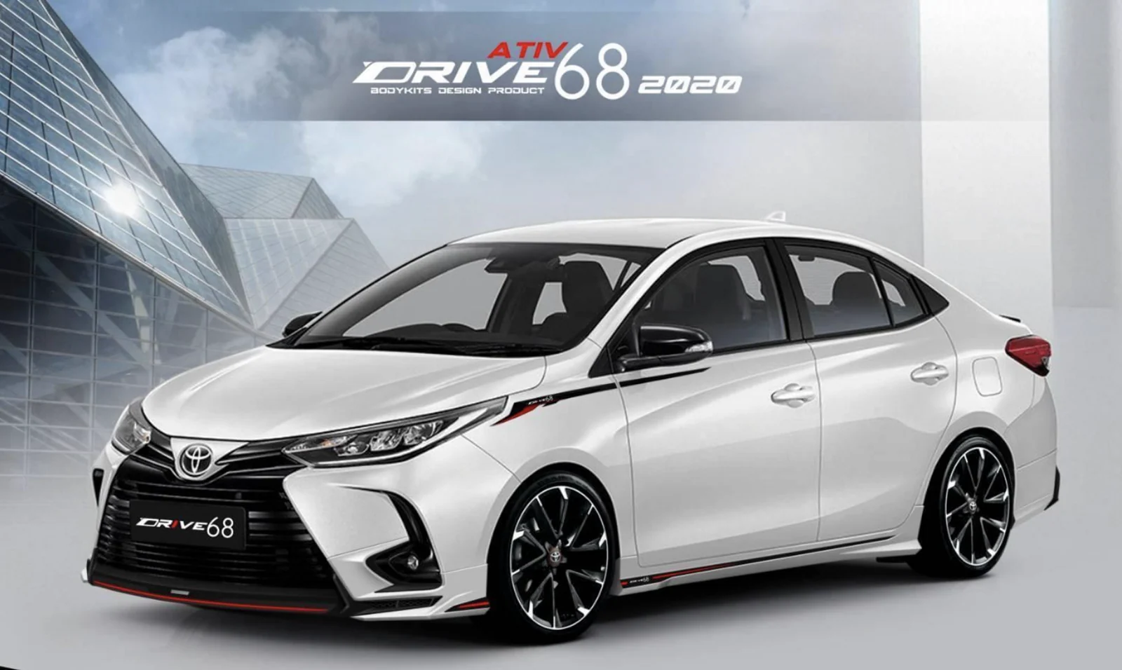 ชุดแต่ง Toyota Yaris Ativ 20 23 Drive68 4 ประตู
