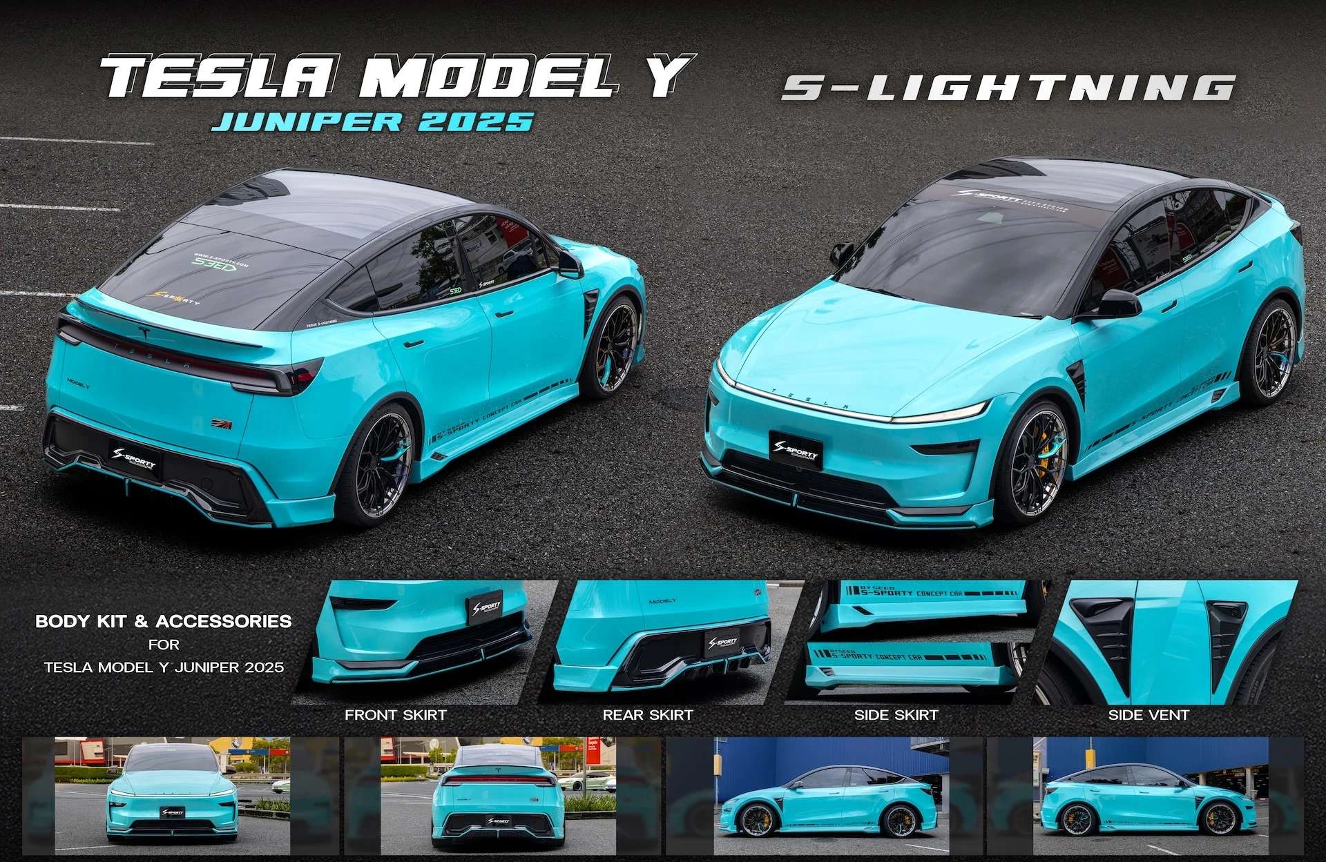 ชุดแต่ง TESLA MODEL Y JUNIPER 2025 – S-LIGHTNING ภาพสินค้า 2