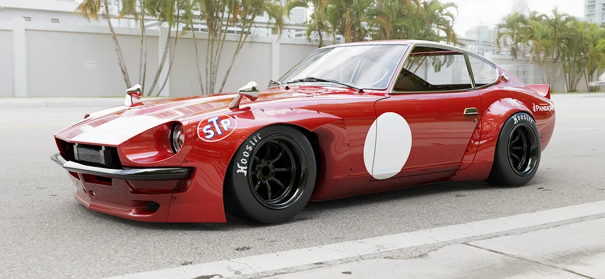 [FRP] ชุดแต่งไวด์บอดี้ - V1.0 NISSAN 240Z S30 ไม่รวม สปอยเลอร์ทรง Duck Tail Pandem ภาพสินค้าที่เลือก