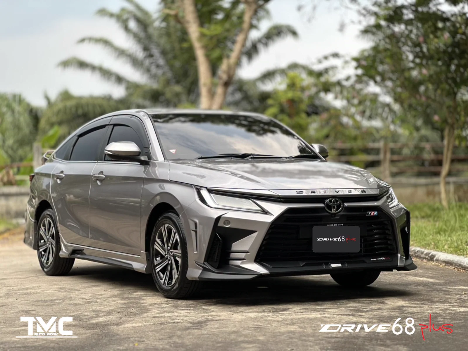รูปชุดแต่ง ชุดแต่ง Toyota Yaris Ativ 24 26 Drive68 4ประตู Yaris Ativ Drive 68 Plus ภาพที่ 5