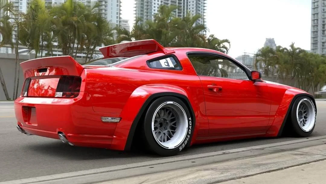 สปอยเลอร์หลังคา Pandem FORD MUSTANG S197 V1.0 ภาพสินค้าที่เลือก