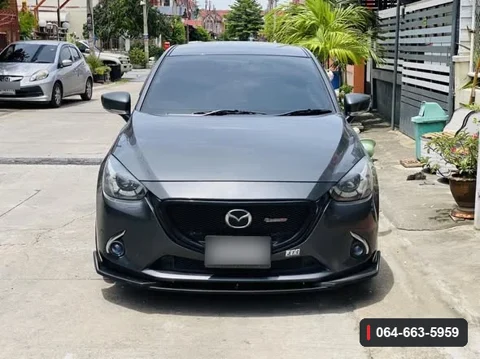 ภาพลิ้นต่อกันชนหน้า Mazda2 Skyactiv Sedan DL หลังติดตั้ง