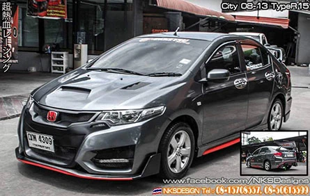 ฝากระโปรงหน้า City 2008–2013 ทรง Type R15 — ภาพรายละเอียดสินค้า 3